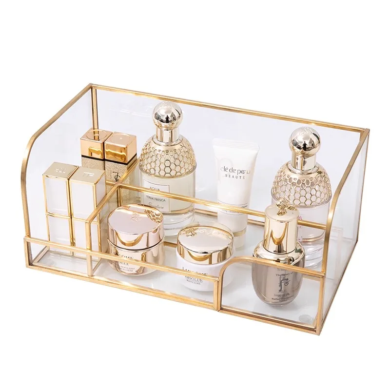 Luxury Skincare Tools - Light Luxury Desktop Cosmetic Organizer Makeup